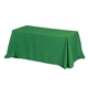 a kelly green 4- sided throw style table covers table throws (one color print) / fits 6 ft table