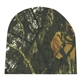 aerial view a mossy oak® break-up with orange lining realtree(r) and mossy oak(r) camouflage beanie, image 1 of 2