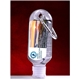a group of 1.8 oz hand sanitizer antibacterial gel in flip - top bottle with carabiner (photoimage full color)