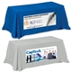 a group of 8 ft 4- sided throw style table covers table throws (photoimage full color) / fits 8 ft table