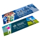 aerial view a group of full color sublimation recycled rpet cooling towel 12 w x 32 h, image 2 of 6