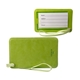 aerial view a green-lime leeman venezia luggage tag, image 1 of 2