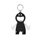 aerial view a black cheersmate keychain bottle opener, image 1 of 5
