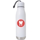 aerial view a matte white burble 500 ml. (17 fl. oz) stainless steel bottle, image 1 of 3
