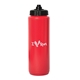 a red bottle & black lid victory 1000 ml. (33 fl. oz) squeeze bottle