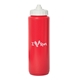 a red bottle & white lid victory 1000 ml. (33 fl. oz) squeeze bottle