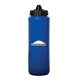 a royal blue bottle & black lid victory 1000 ml. (33 fl. oz) squeeze bottle