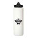 a white bottle & black lid victory 1000 ml. (33 fl. oz) squeeze bottle