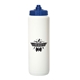 a white bottle & royal blue lid victory 1000 ml. (33 fl. oz) squeeze bottle