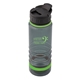 aerial view a lime green-smoke tritan(tm) 750 ml. (25 fl. oz) water bottle sip top, image 1 of 2