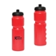 aerial view a red functionista 750 ml. (25 fl. oz) push - pull sports bottle, image 1 of 2