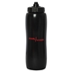 aerial view a black bottle & black lid valais 1000 ml. (33 fl. oz) squeeze bottle, image 1 of 3