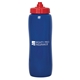 a royal blue bottle & red lid valais 1000 ml. (33 fl. oz) squeeze bottle