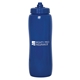 aerial view a royal blue bottle & royal blue lid valais 1000 ml. (33 fl. oz) squeeze bottle, image 1 of 2
