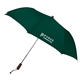 aerial view a dark green folding umbrella, image 1 of 2