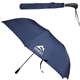 aerial view a navy blue telescopic folding umbrella 56 arc, image 1 of 2