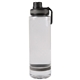 aerial view a clear bayside tritan water bottle, image 1 of 3