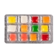 aerial view a group of assorted chicklet gum pack, image 4 of 4