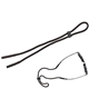 a black adjustable sunglass strap