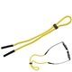a yellow adjustable sunglass strap