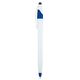 aerial view a white with metallic blue accents dart stylus pen - twist action, image 1 of 3