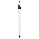 aerial view a white with metallic black accents dart stylus pen - twist action, image 1 of 3