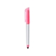aerial view a pink with matching highlighter trilogy highlighter stylus pen, image 1 of 2