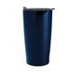 aerial view a navy with clear lid 20 oz himalayan tumbler, image 1 of 2