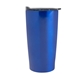 aerial view a metallic blue with charcoal lid 20 oz himalayan tumbler, image 1 of 2