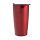 aerial view a metallic red with charcoal lid 20 oz himalayan tumbler, image 1 of 2