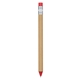 aerial view a natural paper barrel with red trim paper barrel pencil - look pen, image 1 of 2
