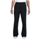 aerial view a black jerzees - unisex nublend(r) open - bottom sweatpants with pockets, image 1 of 3