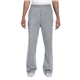 aerial view a athletic heather jerzees - unisex nublend(r) open - bottom sweatpants with pockets, image 1 of 3