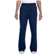 aerial view a j. navy jerzees - unisex nublend(r) open - bottom sweatpants with pockets, image 1 of 3