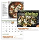 aerial view a group of delicious dining - spiral calendar, image 1 of 19
