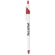aerial view a white with red trim cougar multi color click ballpoint pen, custom pens, image 1 of 4