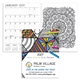 aerial view a group of good value(tm) adult coloring book planner, image 1 of 37