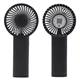 aerial view a black easy breeze rechargeable hand fan, image 1 of 3
