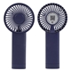 aerial view a navy blue easy breeze rechargeable hand fan, image 1 of 4