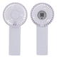 aerial view a white easy breeze rechargeable hand fan, image 1 of 4