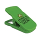 aerial view a lime green magnetic bottle opener / bag clip, image 1 of 2