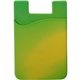 aerial view a green to yellow mood changing phone wallet, image 1 of 2