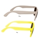 aerial view a frosted to yellow sun fun sunglasses, full color digital, image 1 of 3