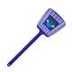 a blue microhalt(tm) mega fly swatter, full color digital