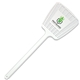 aerial view a white microhalt(tm) mega fly swatter, full color digital, image 1 of 2