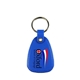a blue microhalt(tm) western saddle key tag, full color digital