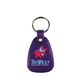 a purple microhalt(tm) western saddle key tag, full color digital