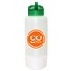 aerial view a group of 32 oz grip bottle with straw cap lid, image 5 of 10