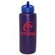 aerial view a group of 32 oz grip bottle with straw cap lid, image 7 of 10