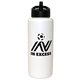 aerial view a group of 32 oz grip bottle with straw cap lid, image 10 of 10
